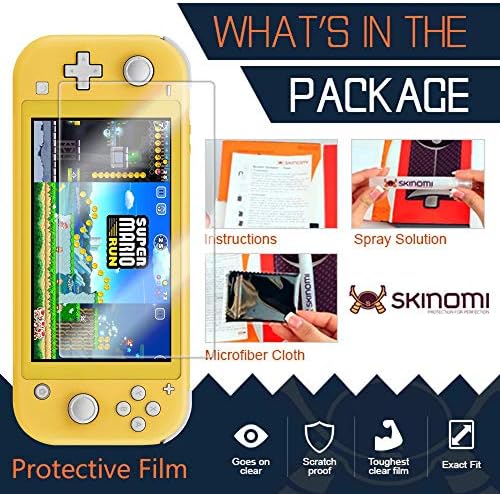 Skinomi képernyővédő fólia Kompatibilis a Nintendo Kapcsoló Lite (5.5 hüvelykes, 2019)(2 Csomag) Tiszta TechSkin TPU Anti-Buborék