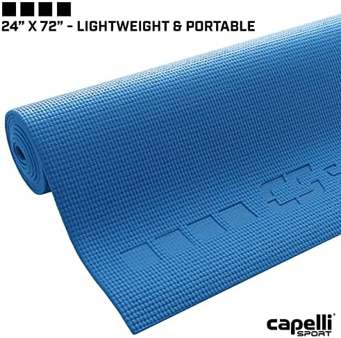 Capelli-t Sport, Jóga Matrac Csúszásmentes, Minden Célra PVC Fitness, majd az Edzés Mat, Kék, 4 mm