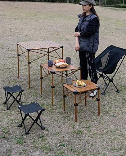 iClimb Könnyű, Stabil Alu. Összecsukható négyszögletes Asztal, Roll-Up Felső hordtáska a Kemping Piknik Udvarban GRILLEZÉSI