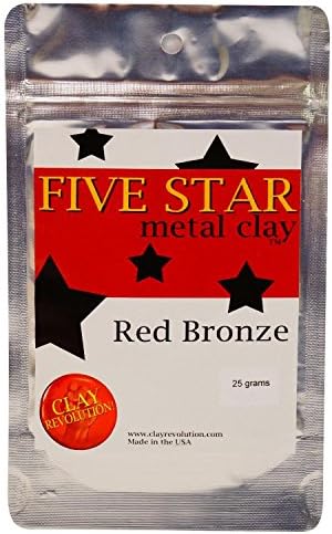 Öt Csillag, Vörös Bronz Fém, Agyag - 25 Gramm