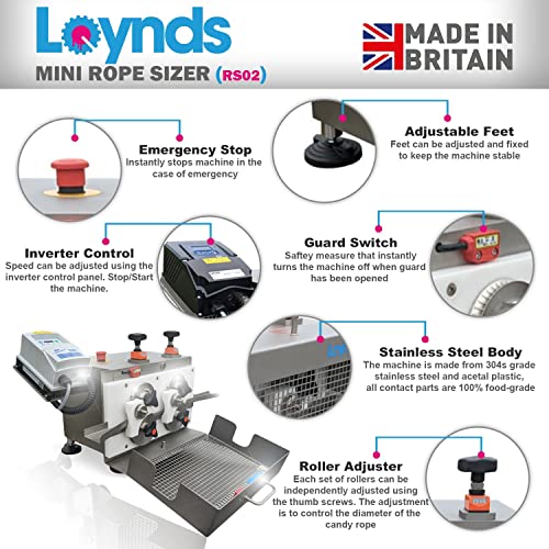 Loynds Mini Candy Kötél sorozatba tartozó Gép - Könnyen kezelhető Asztali Kézműves Édesség Készítése Gép Alacsony Hangerő