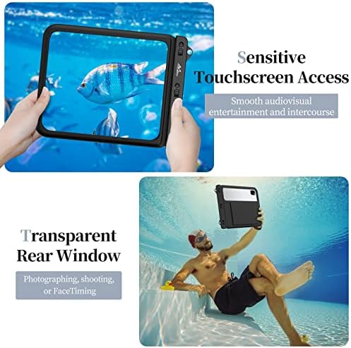 MoKo Vízálló Tabletta Esetben Kompatibilis a Tűz HD 10, iPad 10., iPad Pro 11 2022, iPad Air 5/4/3/2, iPad 10.2/9, Galaxy