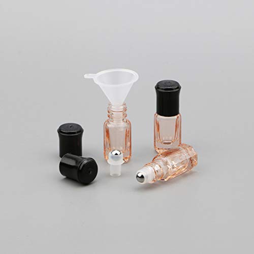 Newzoll illóolaj Roller Üveg, 8db 3 ml golyós Üveg a Nyitó Tölcsér, Mini Üveg Masszázs Henger Üveg Roll Injekciós üveg Parfüm
