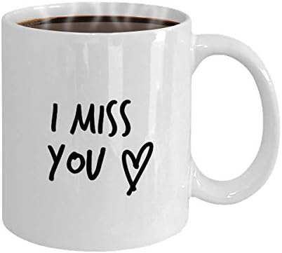 Hiányzol Bögre, Hiányzik a Csésze Kávé, a Szerelmesek Egymástól Ajándék Ötlet a Barátnője vagy Barátja, Nagy 15 oz Fehér