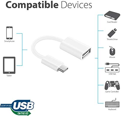 OTG USB-C 3.0 Adapter Kompatibilis Az LG 17Z90Q-K. AAS6U1 Gyors, Ellenőrzött, Több használható Funkciók, mint Például a Billentyűzet,