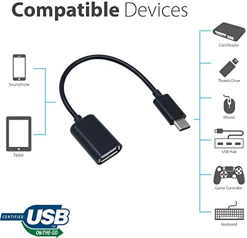 OTG USB-C 3.0 Adapter Kompatibilis A Samsung Galaxy Tab S8 Ultra Gyors, Ellenőrzött, Több használható Funkciók, mint Például