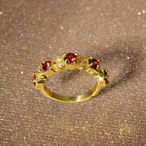Esküvő & Eljegyzési Gyűrűk Részt Kő Cirkon Fényes Divat Ékszer Gyűrű A Nők Piros Gyűrű, Ékszerek, Gyűrűk