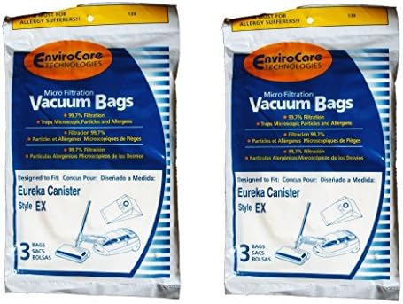 EnviroCare Csere Mikro-Szűréssel Porszívó porzsákok, hogy illeszkedjen Eureka VOLT Excalibur Tartályok 6 táskák