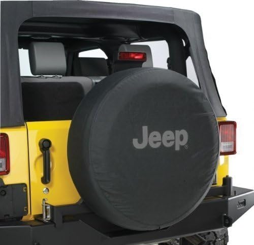 Jeep Wrangler Fekete Farmer W/Logo Pótkerék Fedél 32-33 Hüvelyk Mopar OEM