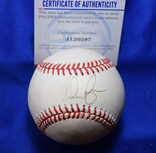 Nolan Ryan PSA DNS-Coa Autogramot Nemzeti Liga ONL Aláírt Baseball - Dedikált Baseball