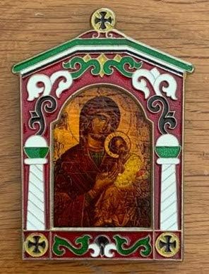 Évjárat ikon - Jézus Madona & Gyermek - díszdobozban a Holyland